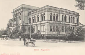 Augenklinik Zürich, Postkarte, um 1905