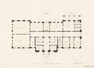 Grundriss des Erdgeschosses, 1891.