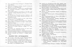 Ausschnitt aus dem Vorlesungsverzeichnis für das Wintersemester 1880/81 mit den Lehrveranstaltungen im Bereich «Geschichte, Cultur- und Kunstgeschichte»
