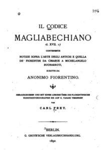 Anonimo Magliabechiano c. 1540 1550 Written Camposanto