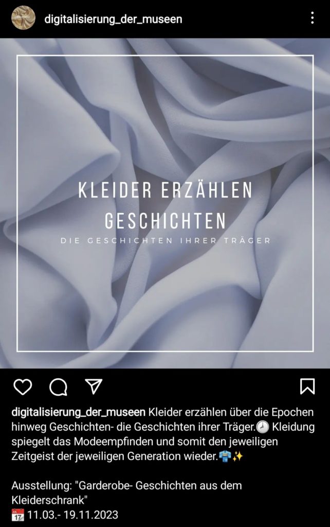 Social Media Posts zur Ausstellung 